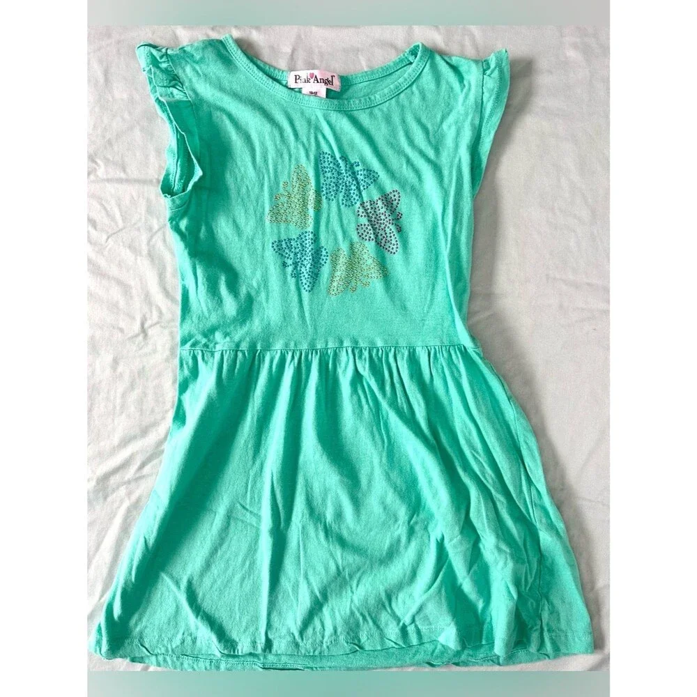 Girls Dress Lot Size 10/12 All in Motion Pink Angel Arizona Co Summer Spring